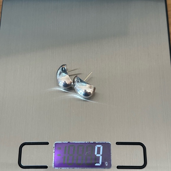 Vintage BARRA Sterling Silver 925 Teardrop Earrings with 14K posts - Picture 6 of 7